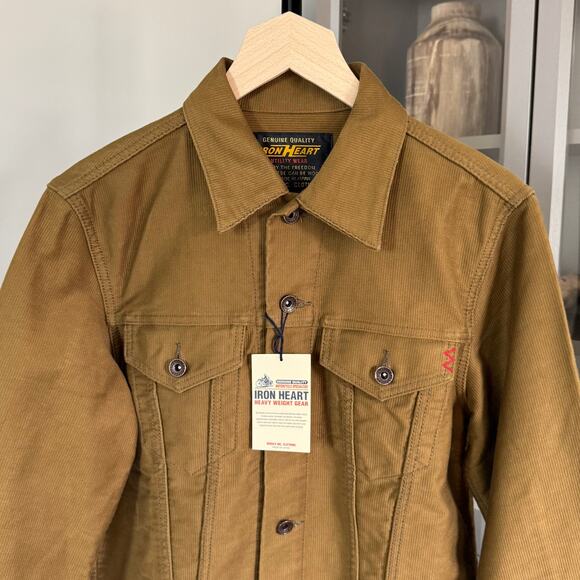 Iron Heart 12oz Whipcord Modified Type III Khaki Jacket M NEW IHJ-126-KHA Japan - Picture 4 of 7